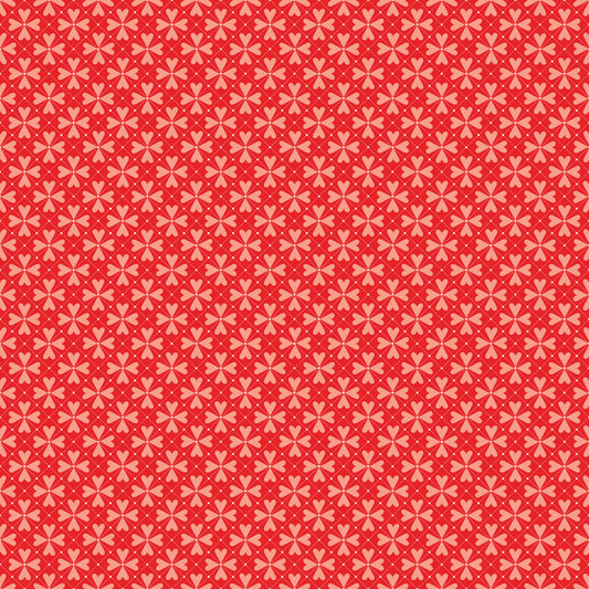You & Me Hearts Grid Red