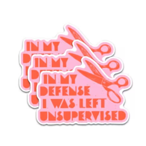 In My Defense Sticker