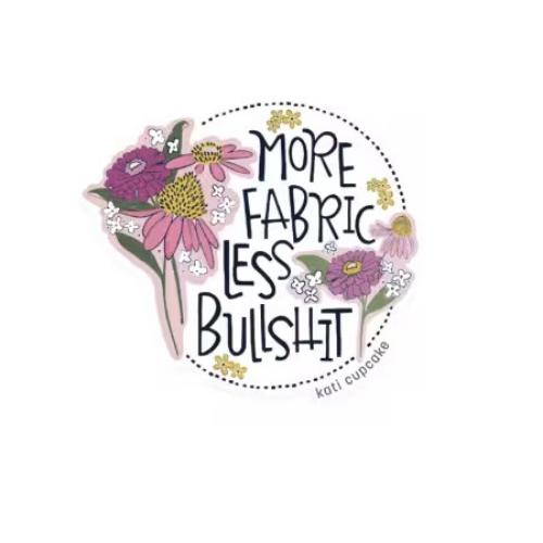 More Fabric Less Bull Sticker